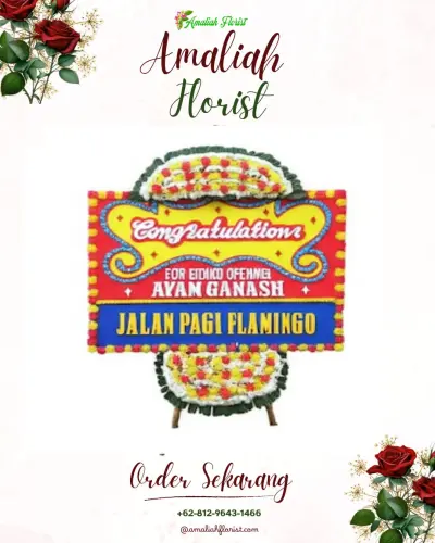 Bunga Papan Congratulation di Kalinusu